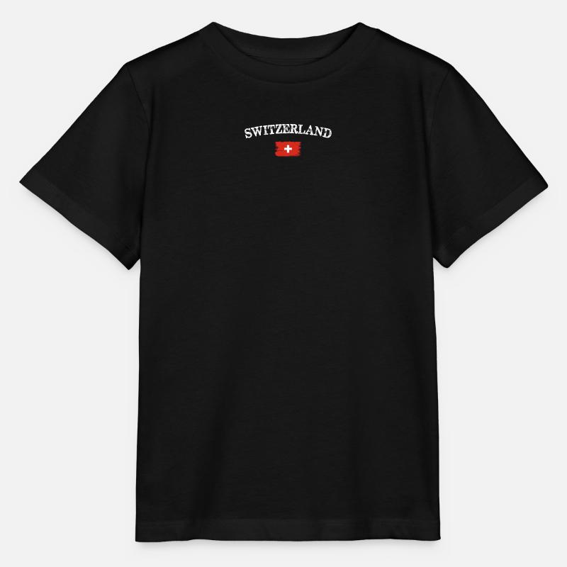Schweizer Bürstenflaggenbogen - Stanley/Stella Kinder T-Shirt MINI CREATOR  - Schwarz