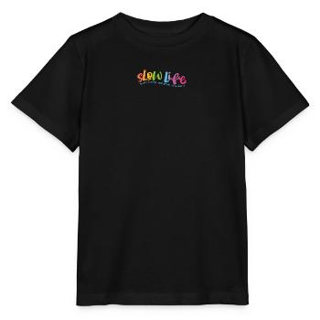 Slow Life - Stanley/Stella MINI CREATOR Kids’ T-Shirt - black - Front - Mikhail (115cm)