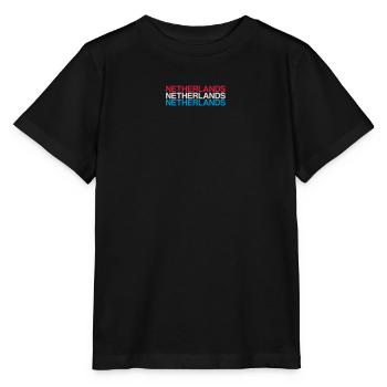 Pays-Bas Pays-Bas Pays-Bas Drapeau de la Hollande - T-shirt bio MINI CREATOR Stanley/Stella Enfant - noir - Devant - Mikhail (115cm)