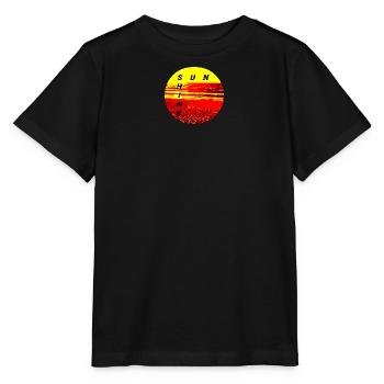 SunShine Fire Sunset Summer Sun Fire - Stanley/Stella MINI CREATOR Kids’ T-Shirt - black - Front - Mikhail (115cm)