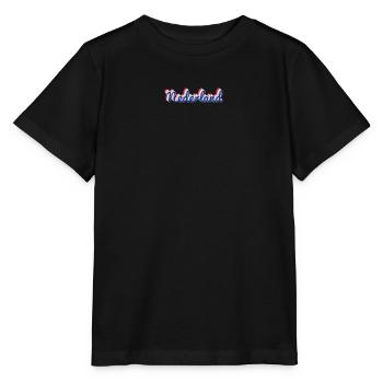 Nederland Script Flagfarben - Stanley/Stella Kinder T-Shirt MINI CREATOR  - Schwarz - Vorne - Mikhail (115cm)