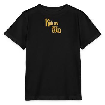 KIDS are pure GOLD - Stanley/Stella MINI CREATOR Kids’ T-Shirt - black - Front - Mikhail (115cm)