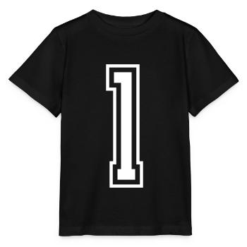 1 Numéro de numéro - T-shirt bio MINI CREATOR Stanley/Stella Enfant - noir - Devant - Mikhail (115cm)
