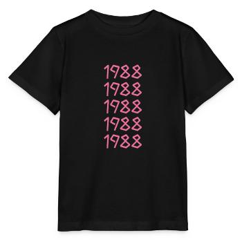 Jours fériés 1988 - T-shirt bio MINI CREATOR Stanley/Stella Enfant - noir - Devant - Mikhail (115cm)