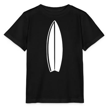 Surfboard Surf Surfer Gift - Stanley/Stella MINI CREATOR Kids’ T-Shirt - black - Front - Mikhail (115cm)