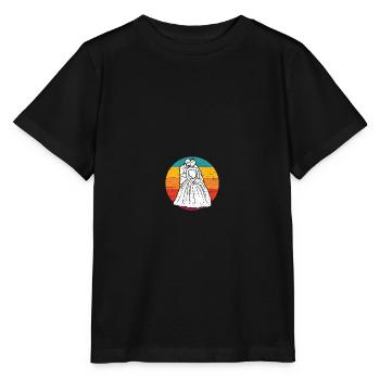 Sonnenuntergang Braut und Bräutigam - Stanley/Stella Kinder T-Shirt MINI CREATOR  - Schwarz - Vorne - Mikhail (115cm)