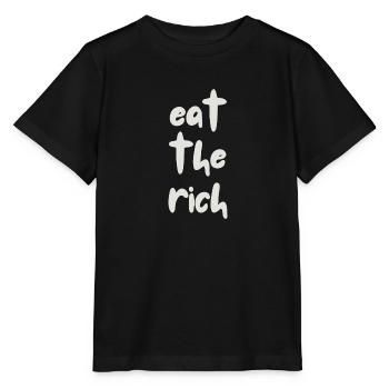 Mangez les riches - T-shirt bio MINI CREATOR Stanley/Stella Enfant - noir - Devant - Mikhail (115cm)