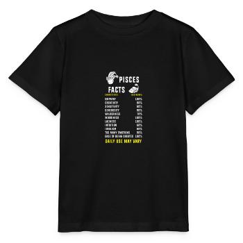 Sternzeichen Fische - Stanley/Stella Kinder T-Shirt MINI CREATOR  - Schwarz - Vorne - Mikhail (115cm)