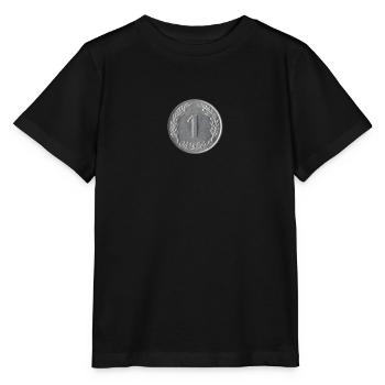 1 Cent Silbermünze - Stanley/Stella Kinder T-Shirt MINI CREATOR  - Schwarz - Vorne - Mikhail (115cm)