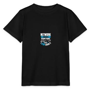 Ingénieur réseau en technologie des réseaux informatiques - T-shirt bio MINI CREATOR Stanley/Stella Enfant - noir - Devant - Mikhail (115cm)