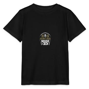 Hog Hunter Pig Hunt - Stanley/Stella MINI CREATOR Kids’ T-Shirt - black - Front - Mikhail (115cm)