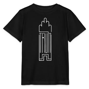 Trust in tower - Stanley/Stella MINI CREATOR Kids’ T-Shirt - black - Front - Mikhail (115cm)