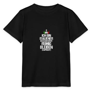 Italien Italiener Vaffanculo - Stanley/Stella Kinder T-Shirt MINI CREATOR  - Schwarz - Vorne - Mikhail (115cm)