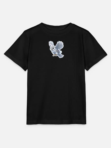 Eulenflug Sticker - Stanley/Stella Kinder T-Shirt MINI CREATOR - Schwarz