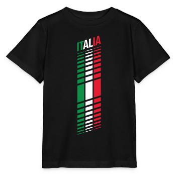 Italia Racing 02 - Stanley/Stella Kinder T-Shirt MINI CREATOR  - Schwarz - Vorne - Mikhail (115cm)