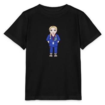 Uskan Greta - Stanley/Stella Kinder T-Shirt MINI CREATOR  - Schwarz - Vorne - Mikhail (115cm)