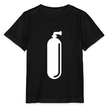 Symbole de plongée à l’oxygène - T-shirt bio MINI CREATOR Stanley/Stella Enfant - noir - Devant - Mikhail (115cm)