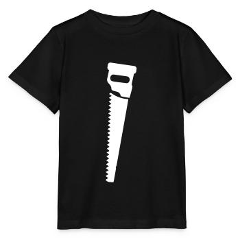 Icône de scie - T-shirt bio MINI CREATOR Stanley/Stella Enfant - noir - Devant - Mikhail (115cm)