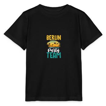 L’équipe du parti berlinois - T-shirt bio MINI CREATOR Stanley/Stella Enfant - noir - Devant - Mikhail (115cm)