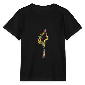 Eiskunstlauf - Stanley/Stella Kinder T-Shirt MINI CREATOR  - Schwarz - Vorne - Mikhail (115cm)
