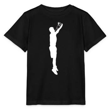 Straßenbasketballspieler - Stanley/Stella Kinder T-Shirt MINI CREATOR  - Schwarz - Vorne - Mikhail (115cm)