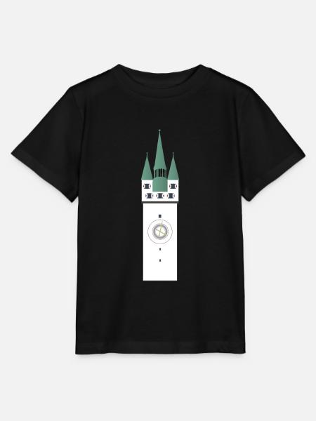 Straubinger Stadtturm - Stanley/Stella Kinder T-Shirt MINI CREATOR - Schwarz
