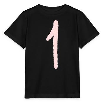 Chiffre 1 - T-shirt bio MINI CREATOR Stanley/Stella Enfant - noir - Devant - Mikhail (115cm)