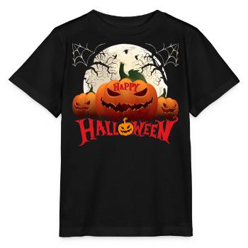 Halloween Kuerbis Zombie Hexe Vampir Kostuem - Stanley/Stella Kinder T-Shirt MINI CREATOR  - Schwarz - Vorne - Mikhail (115cm)