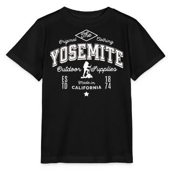 Yosemite outdoor supplies made in California - T-shirt bio MINI CREATOR Stanley/Stella Enfant - noir - Devant - Mikhail (115cm)