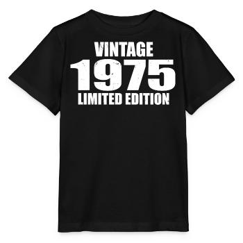 Millésime 1975 Anniversaire 1975 - Rétro 1975 - T-shirt bio MINI CREATOR Stanley/Stella Enfant - noir - Devant - Mikhail (115cm)