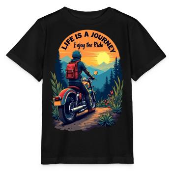 Enjoy The Ride - Stanley/Stella MINI CREATOR Kids’ T-Shirt - black - Front - Mikhail (115cm)