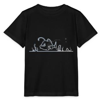 Fond marin - T-shirt bio MINI CREATOR Stanley/Stella Enfant - noir - Devant - Mikhail (115cm)