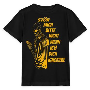 Bitte nicht Stören - Stanley/Stella Kinder T-Shirt MINI CREATOR  - Schwarz - Vorne - Mikhail (115cm)