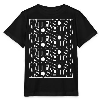 Anti-Fascism - Stanley/Stella MINI CREATOR Kids’ T-Shirt - black - Front - Mikhail (115cm)