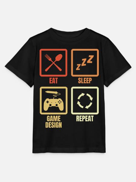 Game Designer Zeitplan - Stanley/Stella Kinder T-Shirt MINI CREATOR - Schwarz