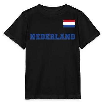 Look maillot des Pays-Bas - Pays-Bas - NEDERLAND - T-shirt bio MINI CREATOR Stanley/Stella Enfant - noir - Devant - Mikhail (115cm)