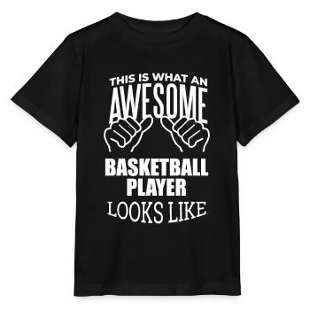 Basketball Basketball Basketball - Stanley/Stella MINI CREATOR Kids’ T-Shirt - black - Front - Mikhail (115cm)