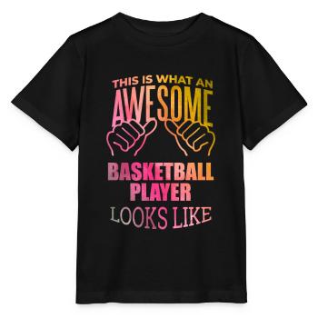Basketball Basketball Basketball - Stanley/Stella MINI CREATOR Kids’ T-Shirt - black - Front - Mikhail (115cm)
