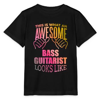 Basse Basse Basse Basse Guitare - T-shirt bio MINI CREATOR Stanley/Stella Enfant - noir - Devant - Mikhail (115cm)