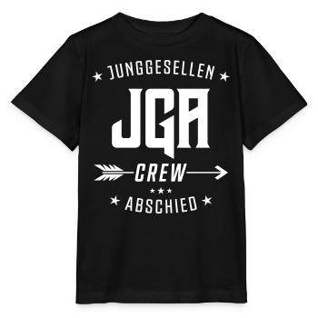 Enterrement de vie de garçon Crew Enterrement de vie de garçon - T-shirt bio MINI CREATOR Stanley/Stella Enfant - noir - Devant - Mikhail (115cm)