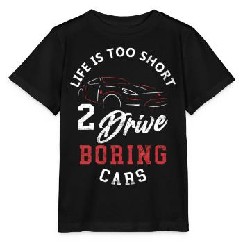 Sportwagen Humorvolle Phrase - Stanley/Stella Kinder T-Shirt MINI CREATOR  - Schwarz - Vorne - Mikhail (115cm)