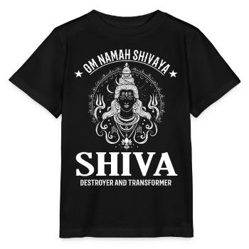 Shiva Design – Divinité puissante - T-shirt bio MINI CREATOR Stanley/Stella Enfant - noir - Devant - Mikhail (115cm)