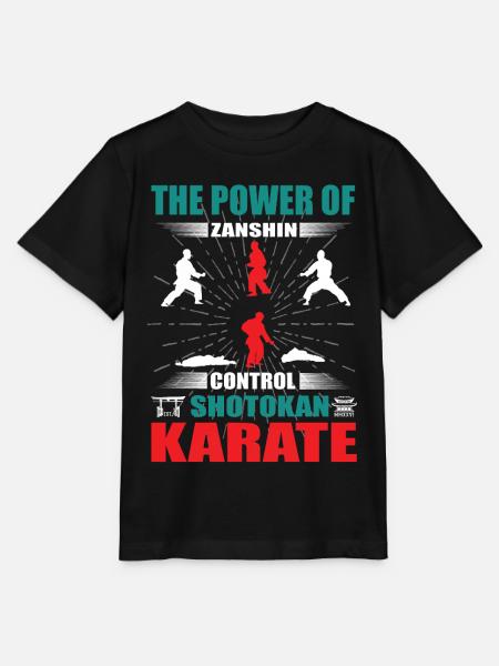 Shotokan Karate Zanshin Design - Stanley/Stella MINI CREATOR Kids’ T-Shirt - black