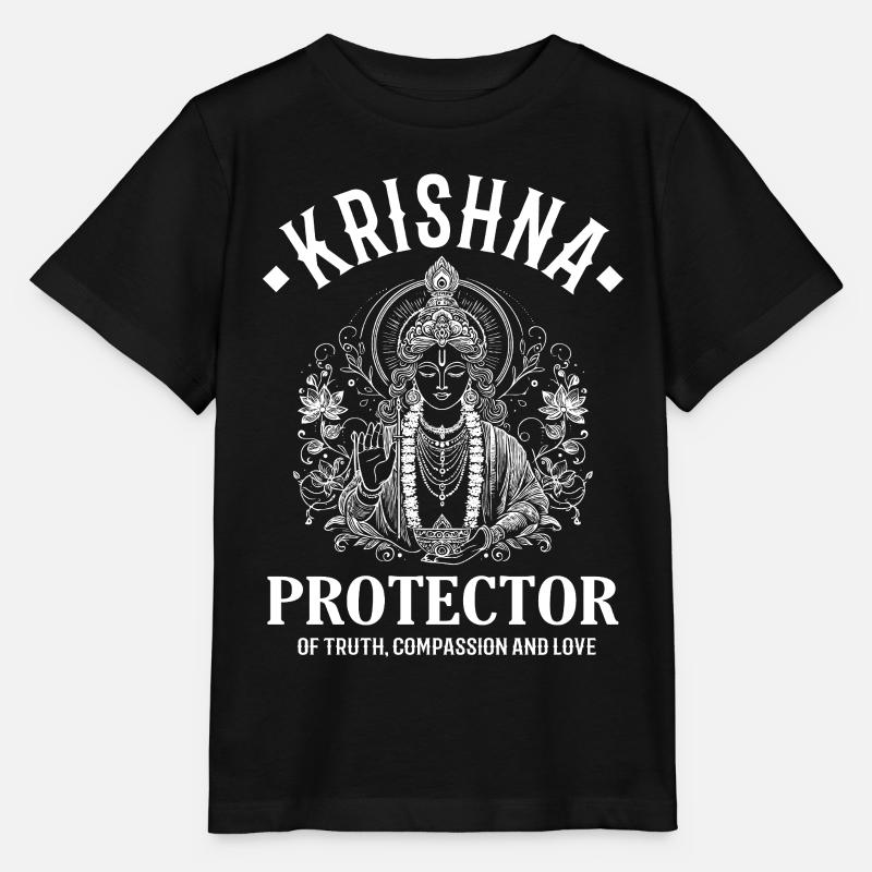 Krishna – Indische Gottheit Design - Stanley/Stella Kinder T-Shirt MINI CREATOR  - Schwarz