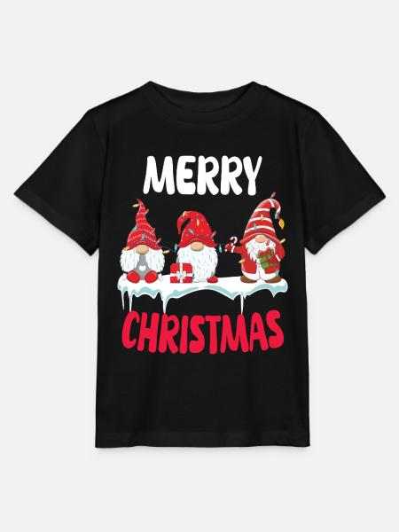 Gnomische Weihnachtstruppe - Stanley/Stella Kinder T-Shirt MINI CREATOR  - Schwarz