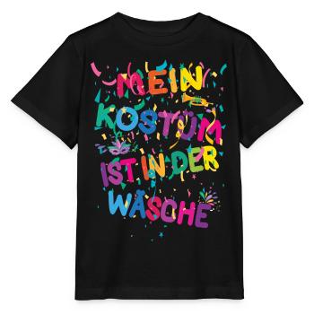 Karneval Kostüm Mein Kostüm ist in der Wäsche - Stanley/Stella Kinder T-Shirt MINI CREATOR  - Schwarz - Vorne - Mikhail (115cm)