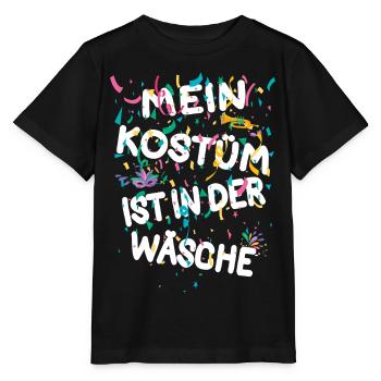Karneval Kostüm Mein Kostüm ist in der Wäsche - Stanley/Stella Kinder T-Shirt MINI CREATOR  - Schwarz - Vorne - Mikhail (115cm)
