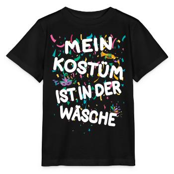 Karneval Kostüm Mein Kostüm ist in der Wäsche - Stanley/Stella Kinder T-Shirt MINI CREATOR  - Schwarz - Vorne - Mikhail (115cm)