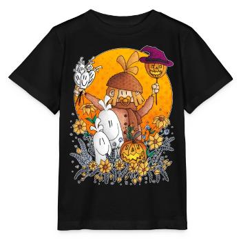 Ugo - die Kürbis-Parade / - Stanley/Stella Kinder T-Shirt MINI CREATOR  - Schwarz - Vorne - Mikhail (115cm)