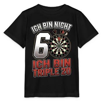 60. Geburtstag Dart Triple 20 - Stanley/Stella Kinder T-Shirt MINI CREATOR  - Schwarz - Vorne - Mikhail (115cm)